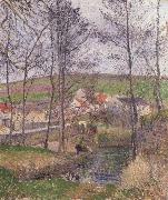 Camille Pissarro The banks of the Viosne at Osny oil painting on canvas